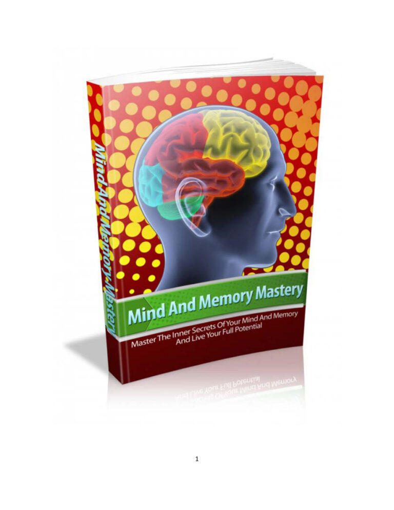 Mind and Memory Mastery PDF Download – Unknown Author