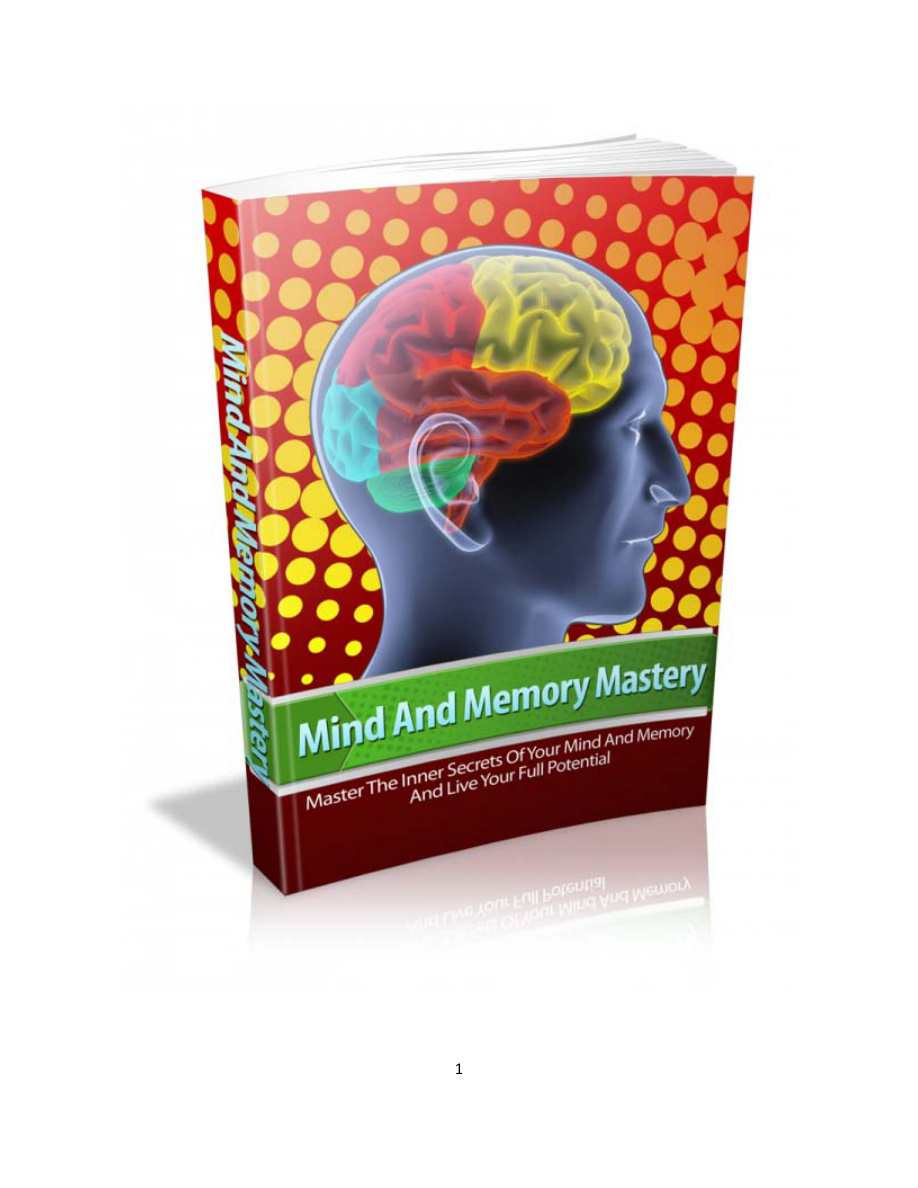 Mind and Memory Mastery PDF Download