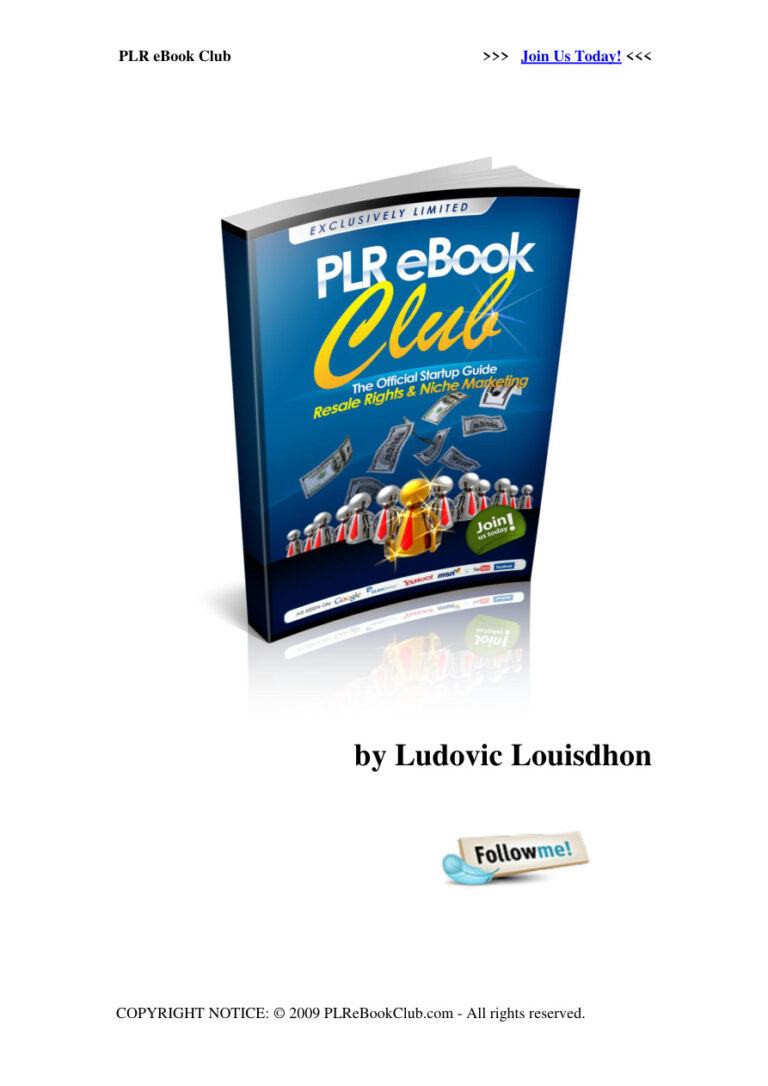 PLR Ebook Club: The Official Startup Guide PDF Download – Unknown Author