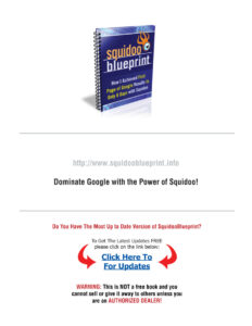 683a24d6efbb2 squidoo blueprint how i achieved first page of google results in only 8 days with squidoo Kitap Kapağı