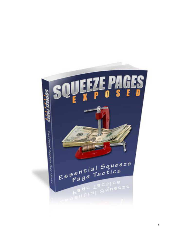 Squeeze Page Exposed PDF Download – Unknown Author