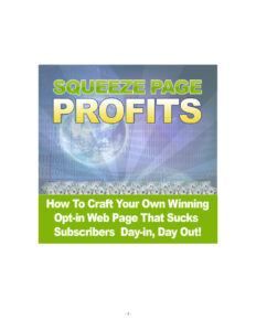 683a309840a96 squeeze page profits winning opt in web page that sucks subscribes day in day out Kitap Kapağı