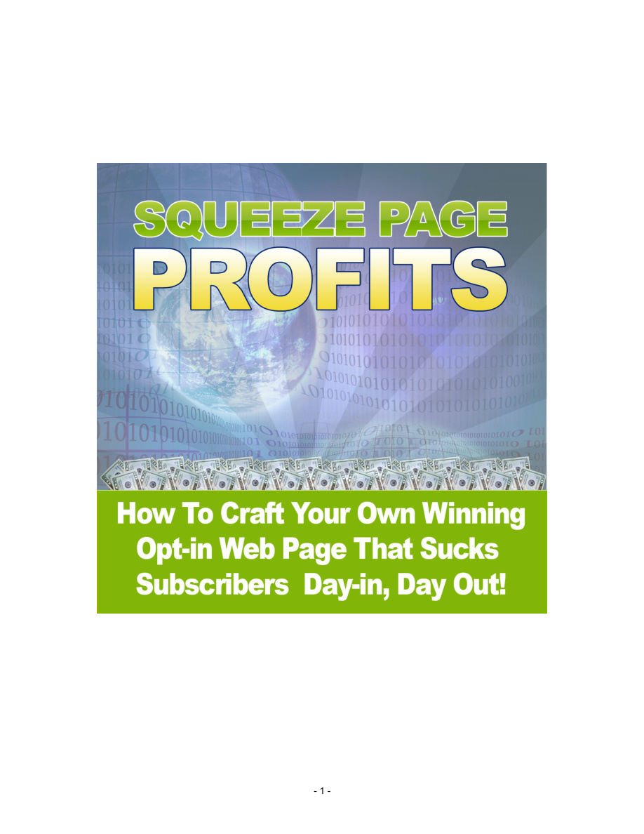 Squeeze Page Profits PDF Download