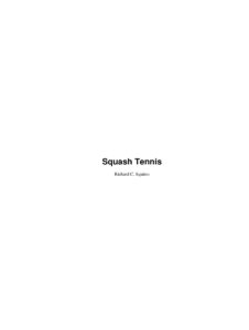 683a36cbbce11 squash tennis how to squash tennis Kitap Kapağı