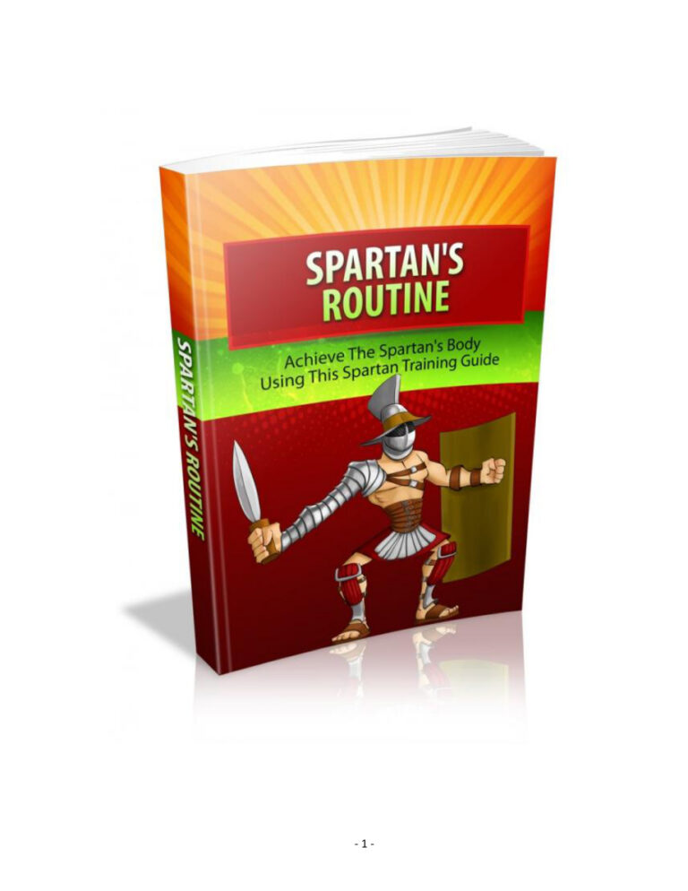 Spartan’s Routine PDF Download – Unknown Author