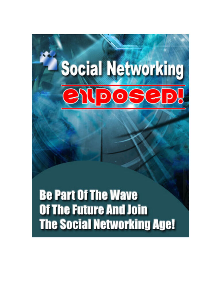 Social Networking Exposed PDF Download – Unknown Author