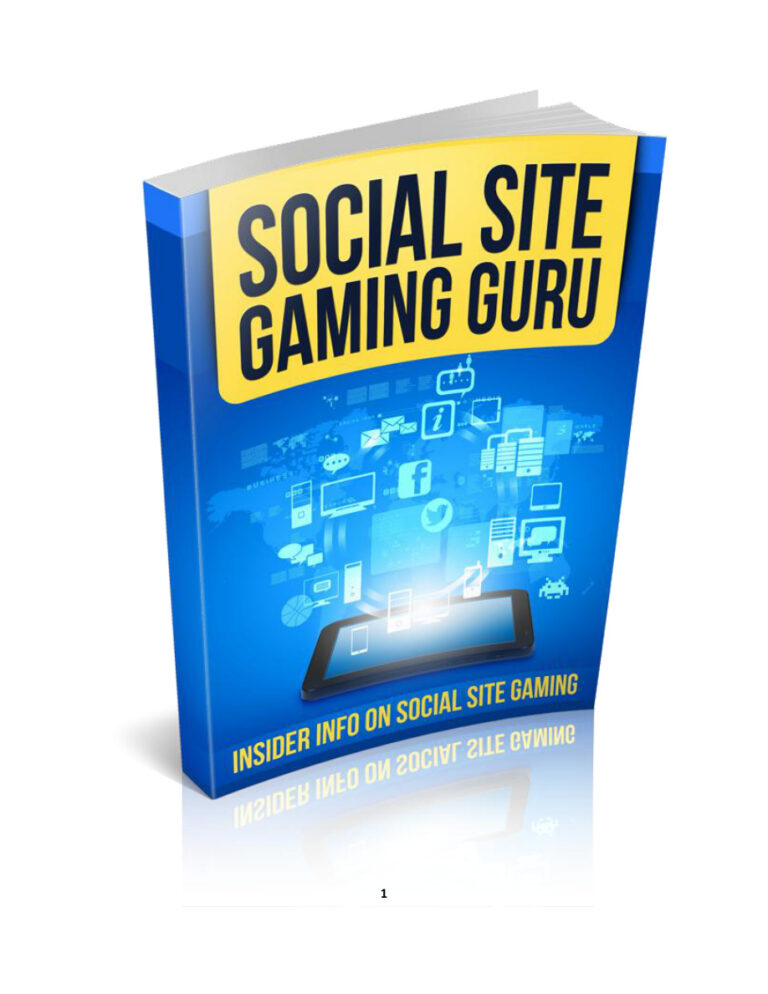 Social Site Gaming Guru PDF Download – Unknown Author