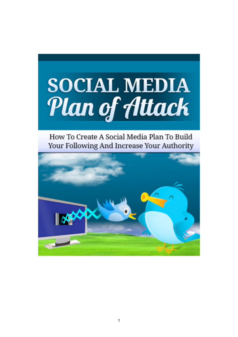 Social Media Plan of Attack PDF Download – Unknown Author