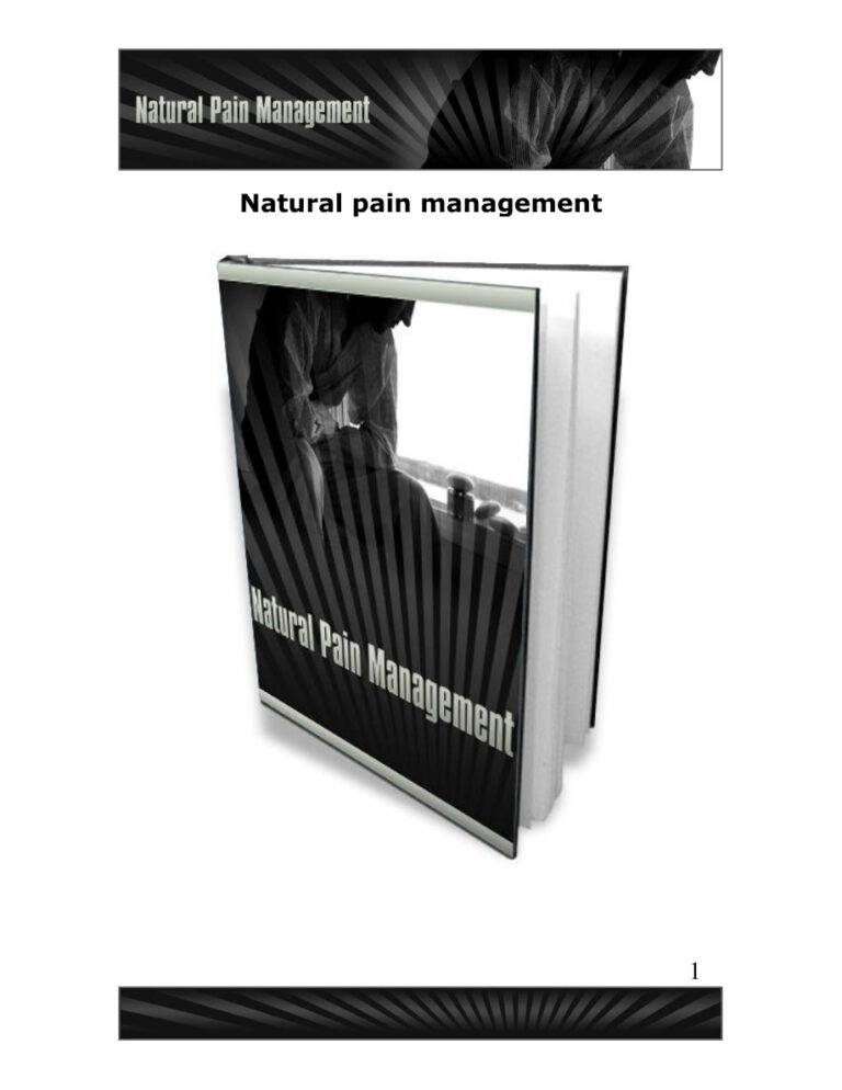 Natural Pain Management PDF Download – Unknown Author