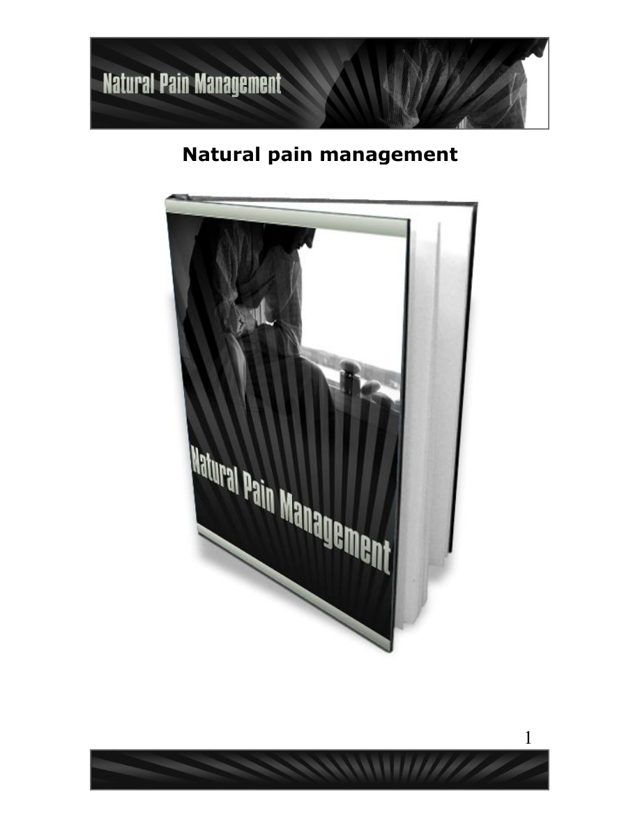 Natural Pain Management PDF Download