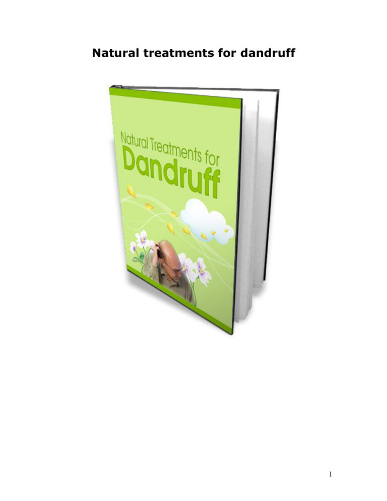 Natural Treatments for Dandruff PDF Download – Unknown Author