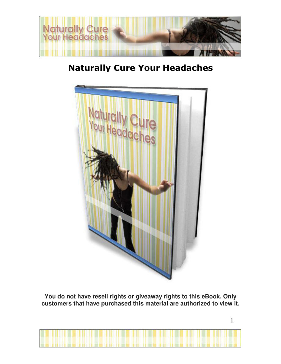 Naturally Cure Your Headaches PDF Download