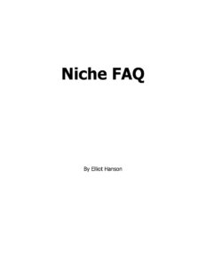 683ee276e321f niche frequently asked questions how to be a niche marketing master Kitap Kapağı