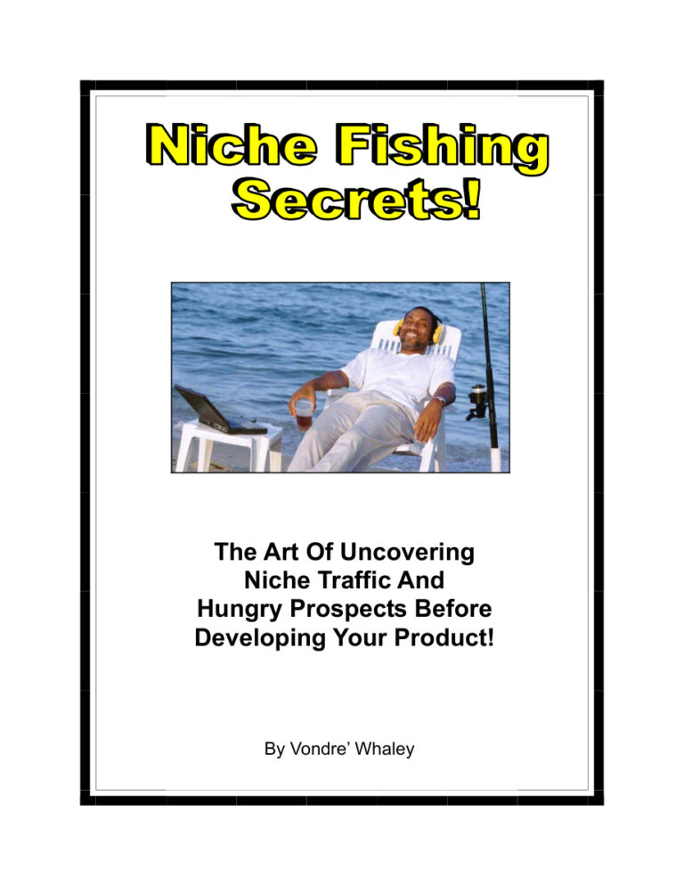 Niche Fishing Secrets PDF Download – Unknown Author