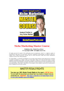 683f3343b7cbf niche marketing master course instant profits in any niche market Kitap Kapağı