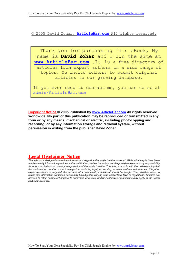 Niche Pay Per Click Empire PDF Download – Unknown Author