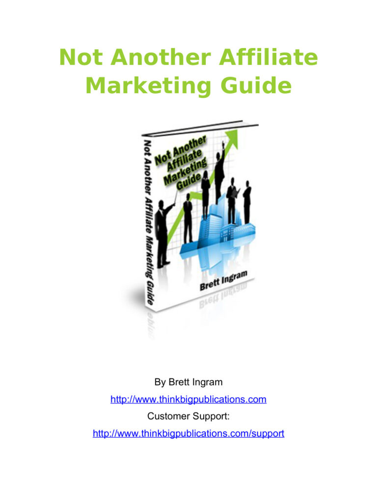 Not Another Affiliate Marketing Guide PDF Download – Unknown Author
