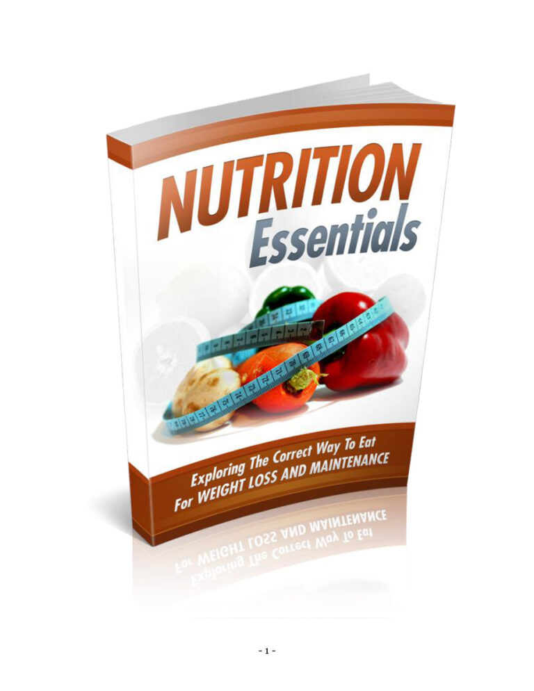 Nutrition Essentials PDF Download – Unknown Author