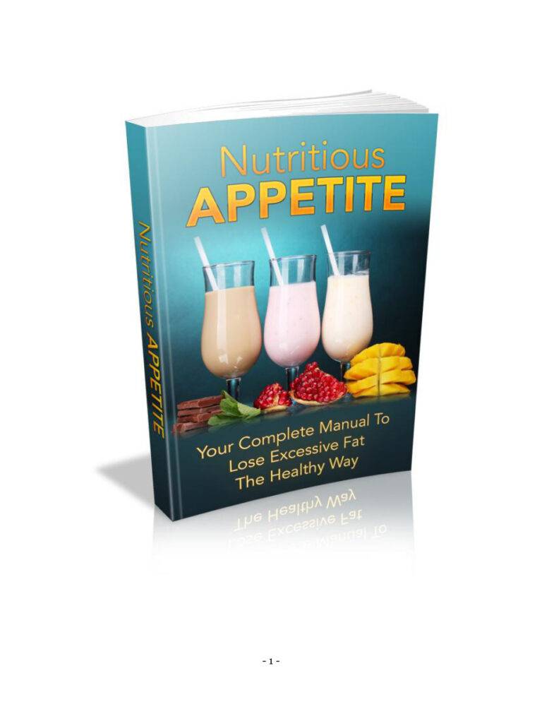 Nutritious Appetite PDF Download – Unknown Author