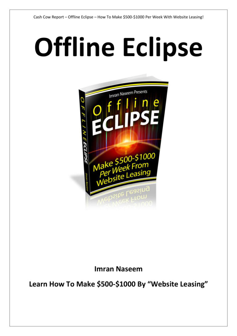 Offline Eclipse PDF Download – Unknown Author