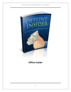 6840138b9840f offline insider get paid to help offline businesses get online Kitap Kapağı