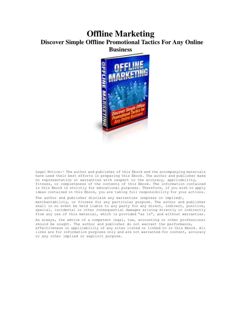 Offline Marketing PDF Download – Unknown Author