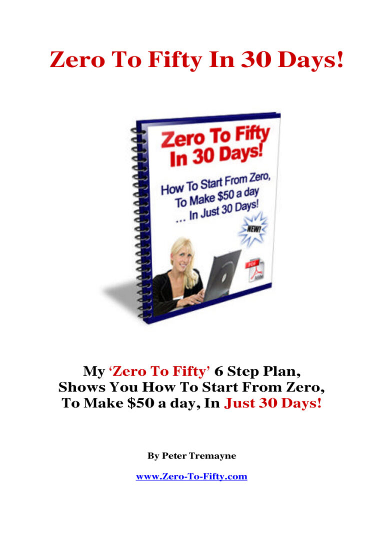 My Zero to Fifty: 6-Step Plan PDF Download – Unknown Author