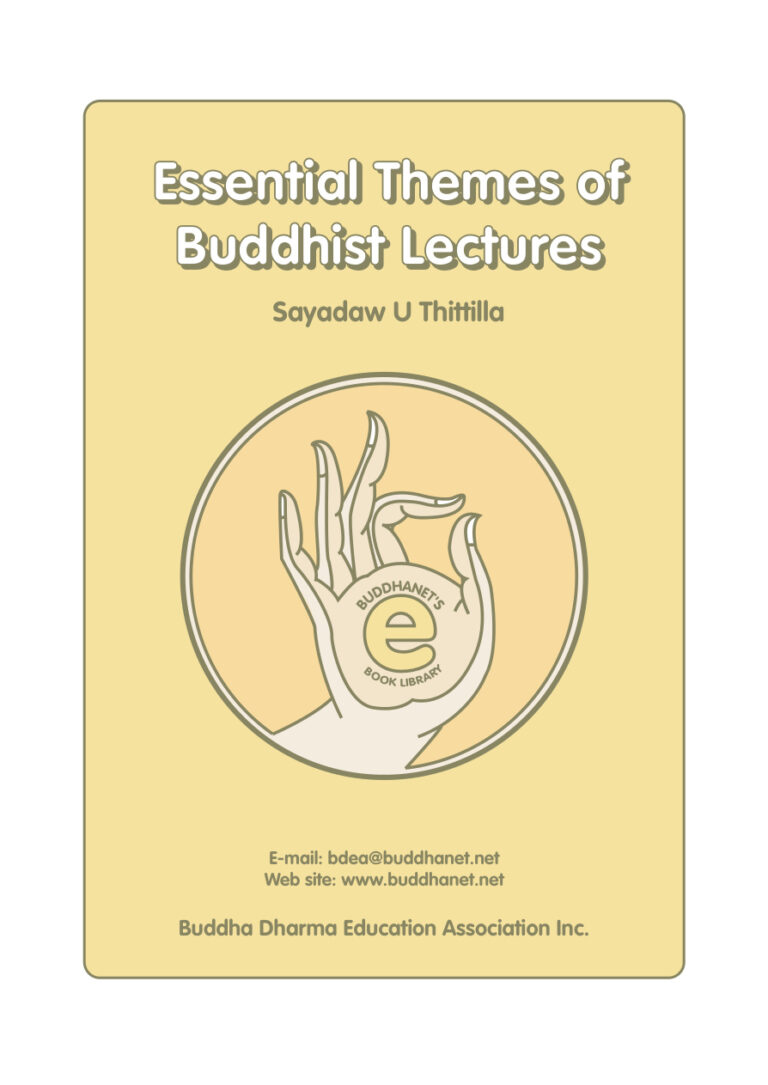 Essential Themes of Buddhist Lectures PDF Download – Sayadaw U Silananda