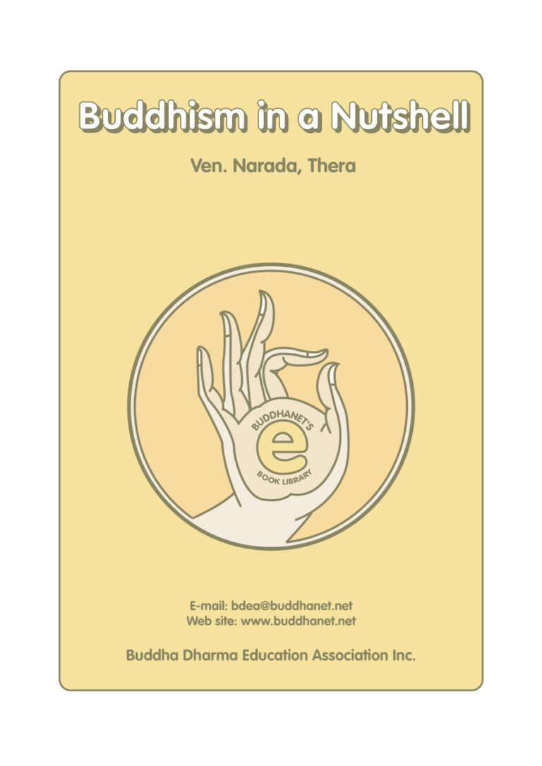 Buddhism in a Nutshell PDF Download – Narada Thera