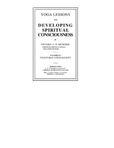 68459cac3c8df yoga lessons for developing spiritual consciousness Kitap Kapağı
