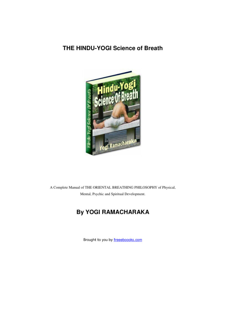 6845d8b8a9fc3 the hindu yogi science of breath Kitap Kapağı