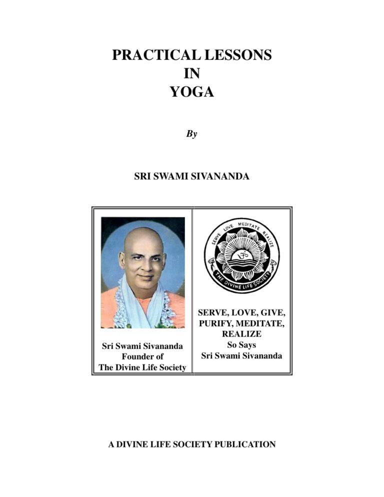 Practical Lessons in Yoga PDF Download – Swami Sivananda