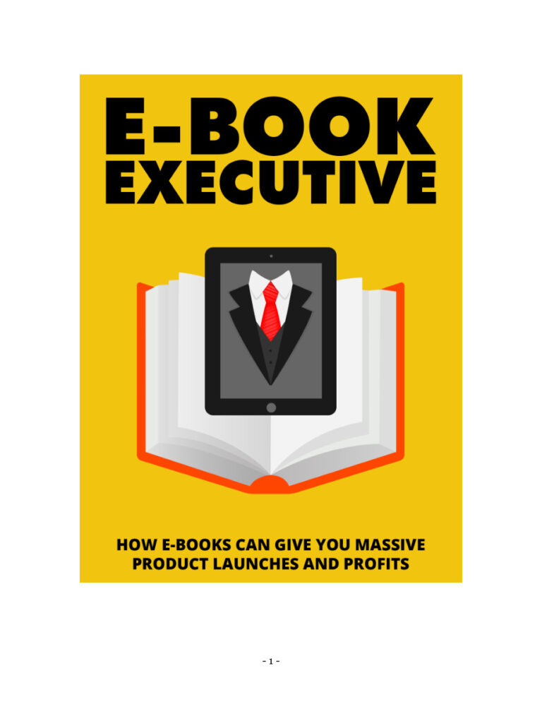 E-book Executive PDF Download – Unknown Author
