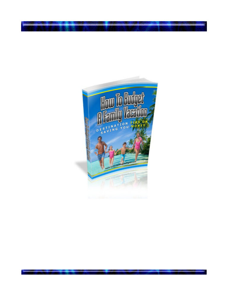How to Budget a Family Vocation PDF Download – Unknown Author