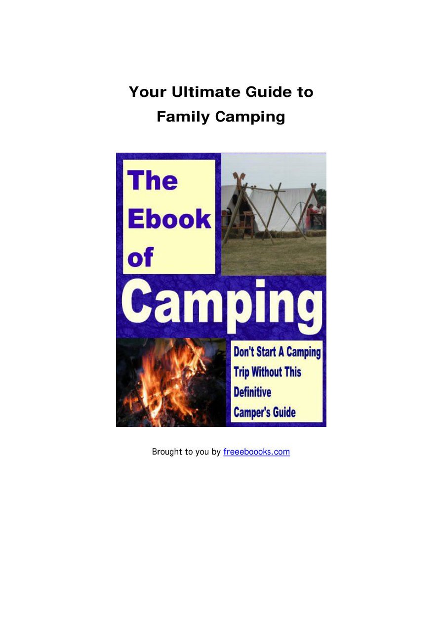 The eBook of Camping PDF Download