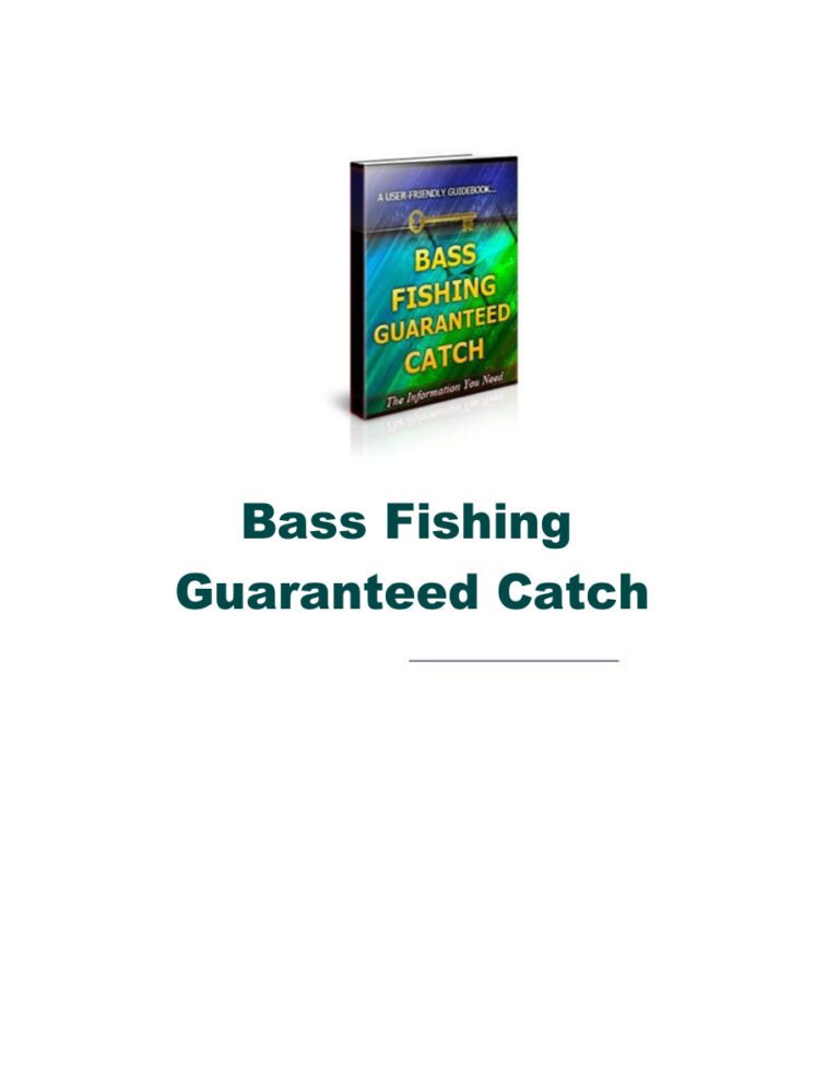 6848a32ee99e1 bass fishing guaranteed catch Kitap Kapağı