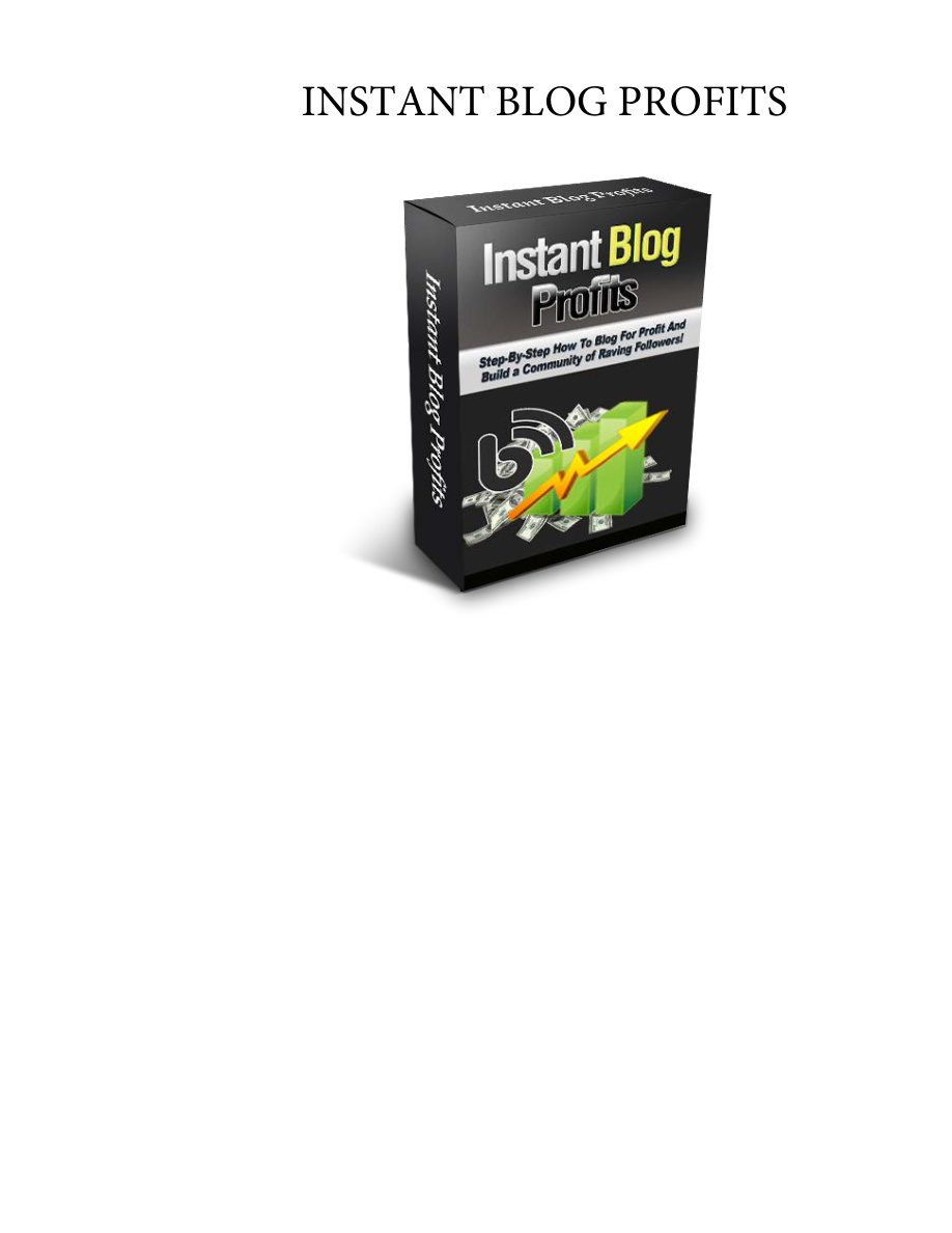 Instant Blog Profits PDF Download