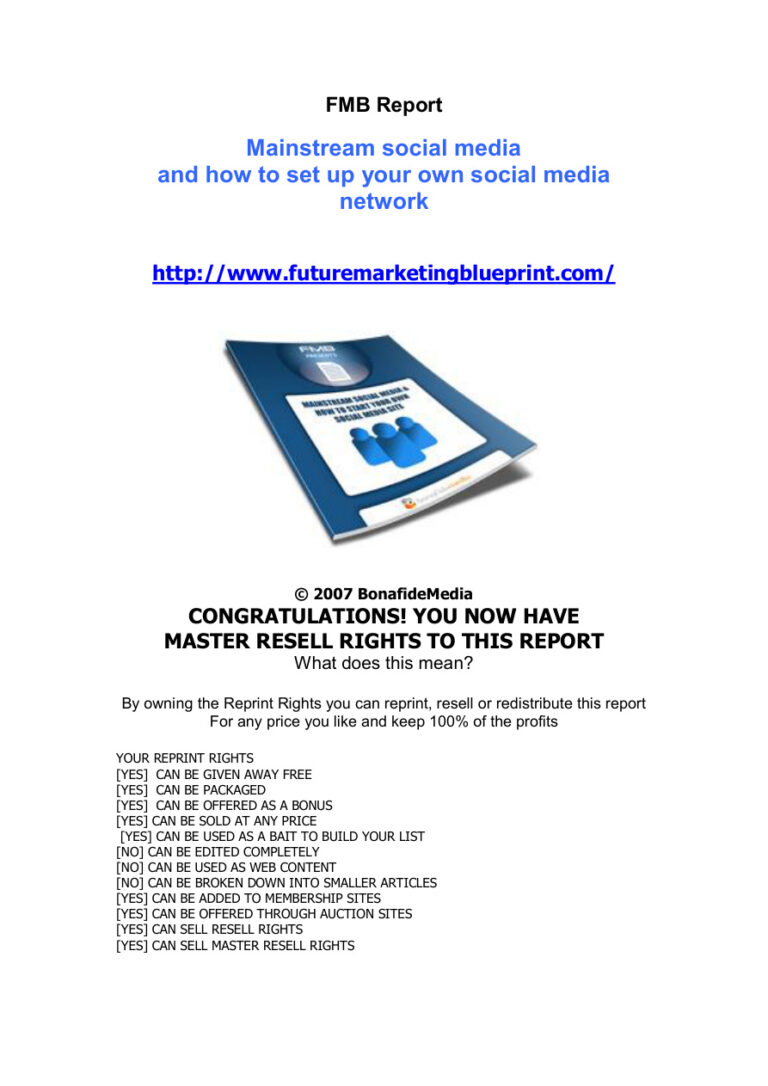 Mainstream Social Media PDF Download – Unknown Author