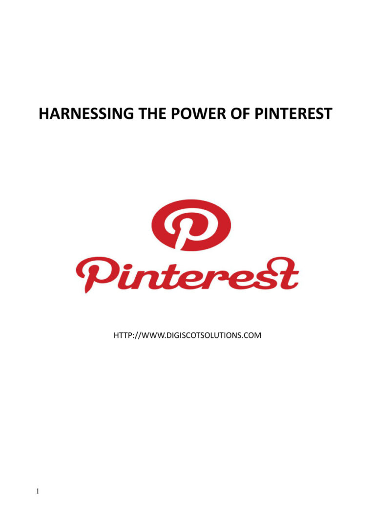 Harnessing the Power of Pinterest PDF Download – Unknown Author