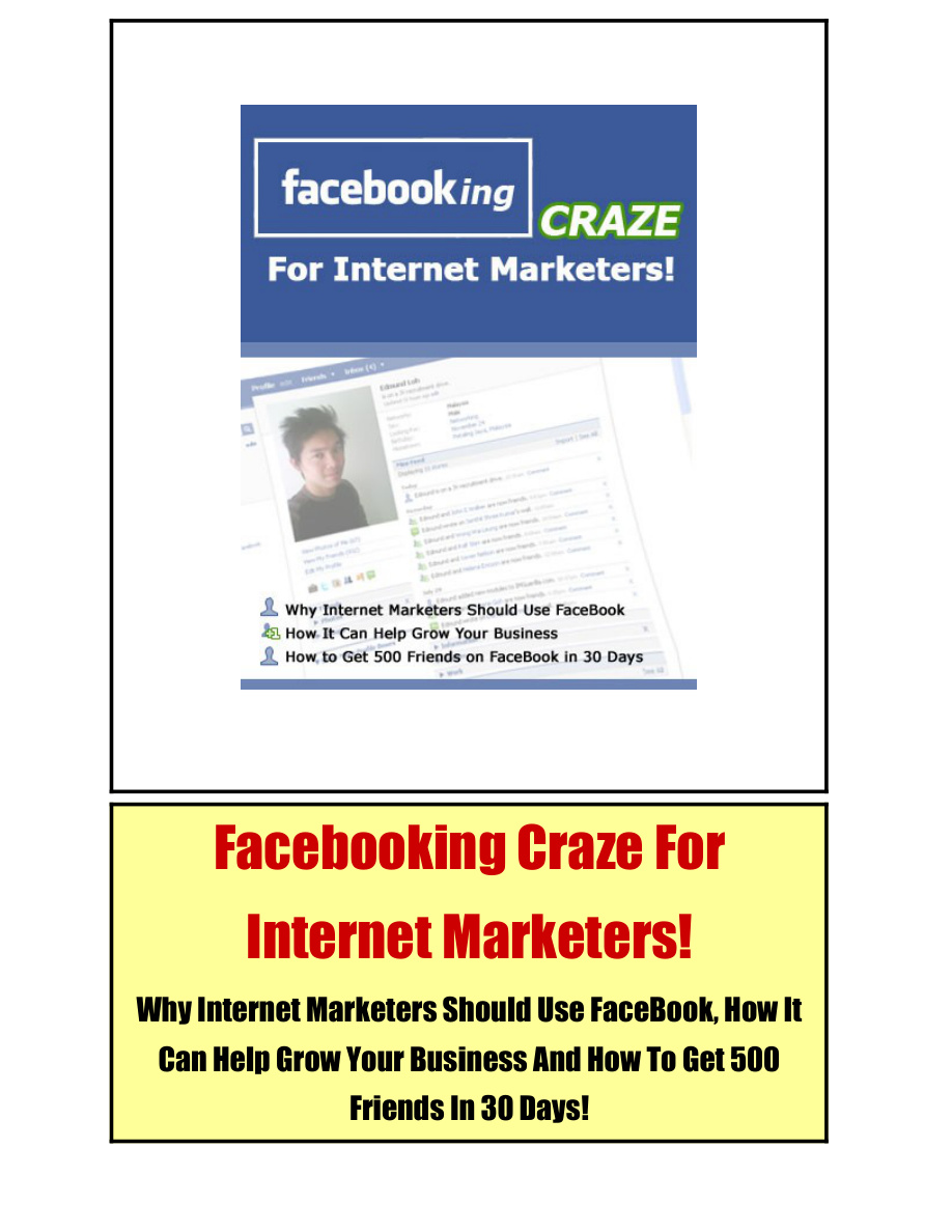 Facebooking Craze for Internet Marketers PDF Download