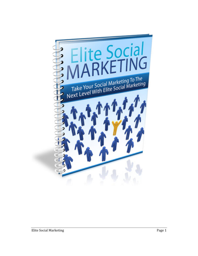 Elite Social Marketing PDF Download – Unknown Author