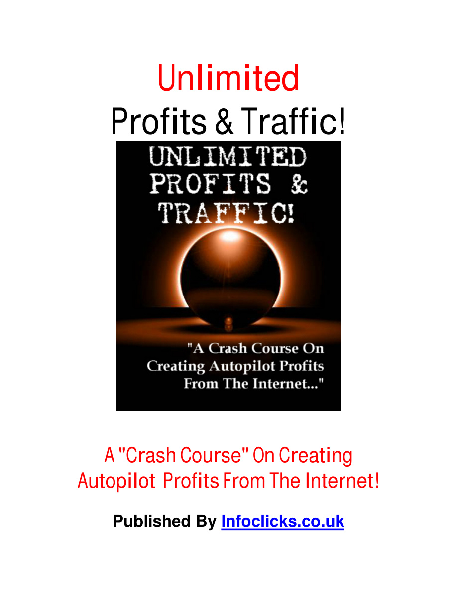 Unlimited Profits Traffic PDF Download