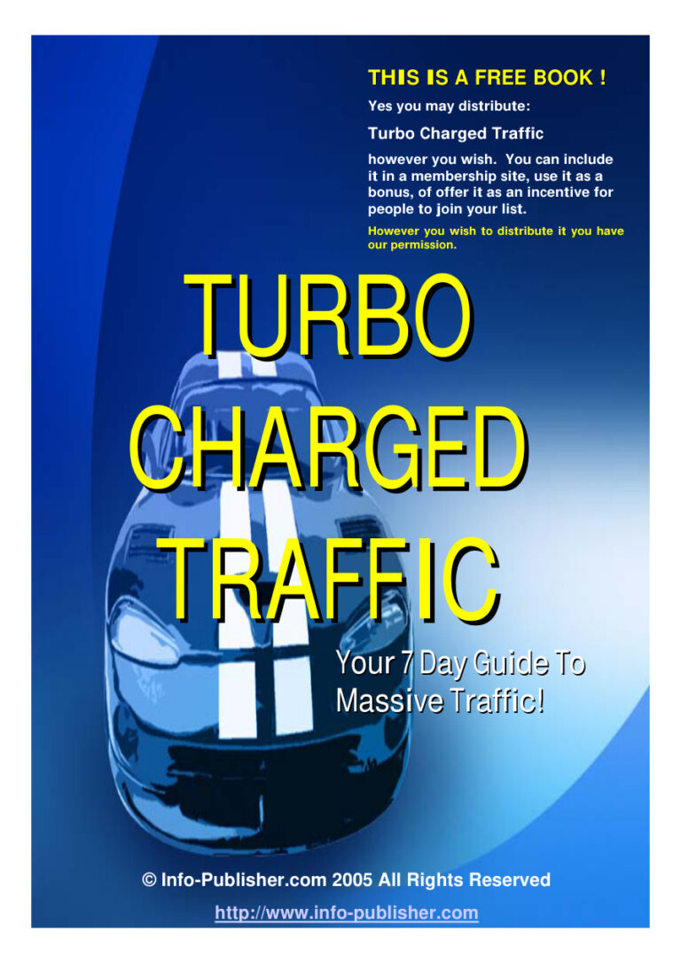 Turbo Charged Traffic PDF Download – Unknown Author