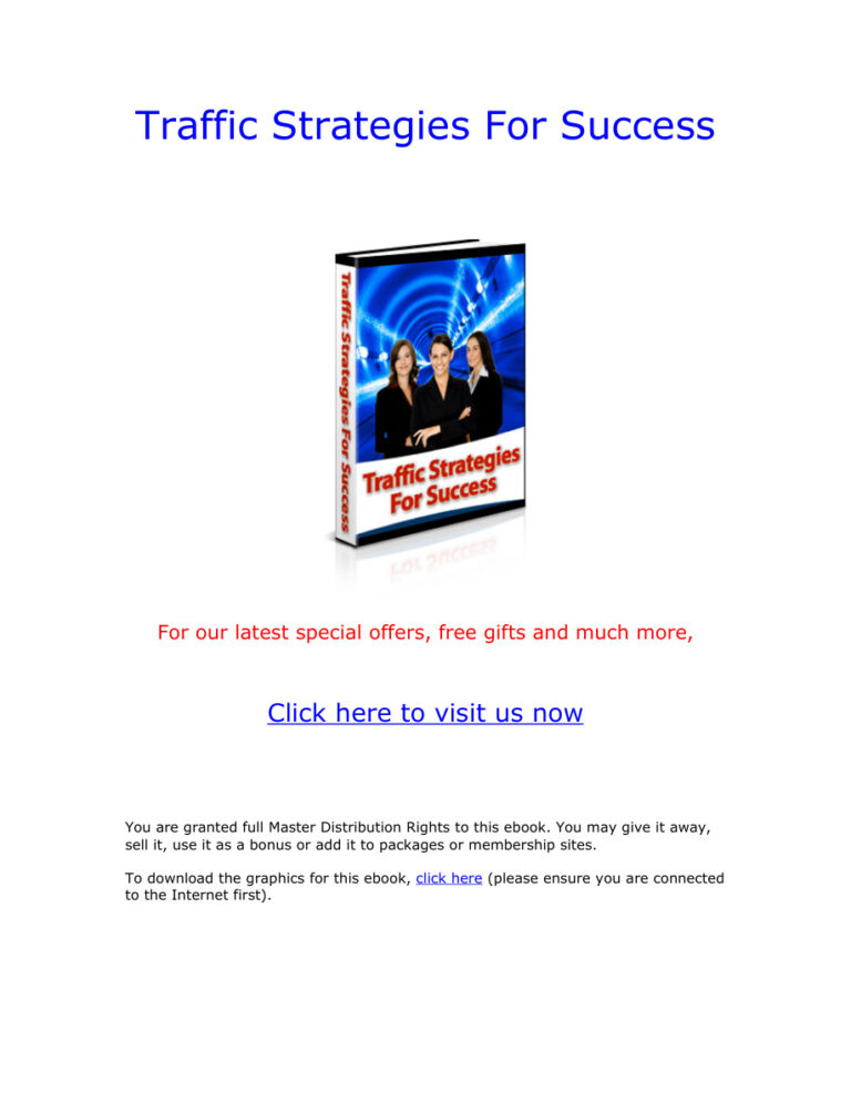 Traffic Strategies for Success PDF Download – Unknown Author