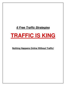 684cab51af404 traffic is king 6 free traffic strategies nothing happens online without traffic Kitap Kapağı