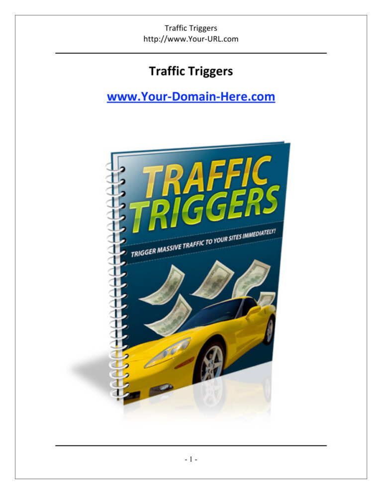 Traffic Triggers PDF Download – Unknown Author