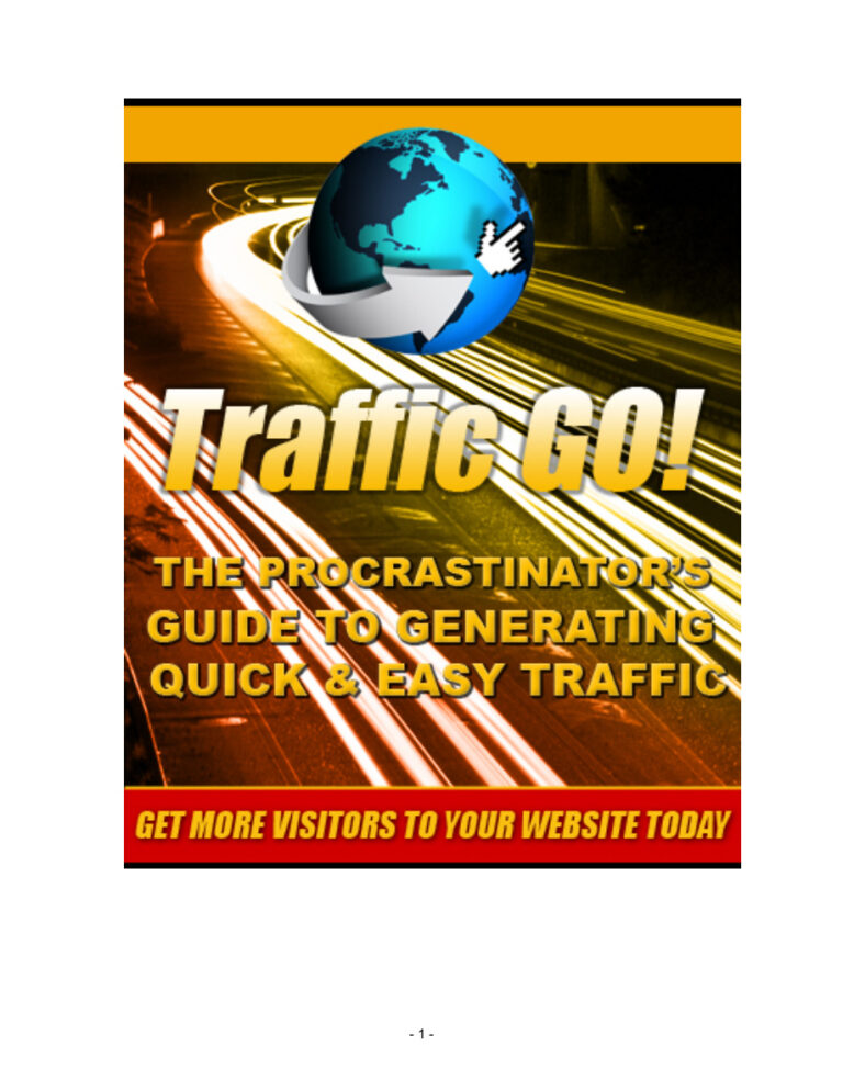 Traffic Go PDF Download – Unknown Author