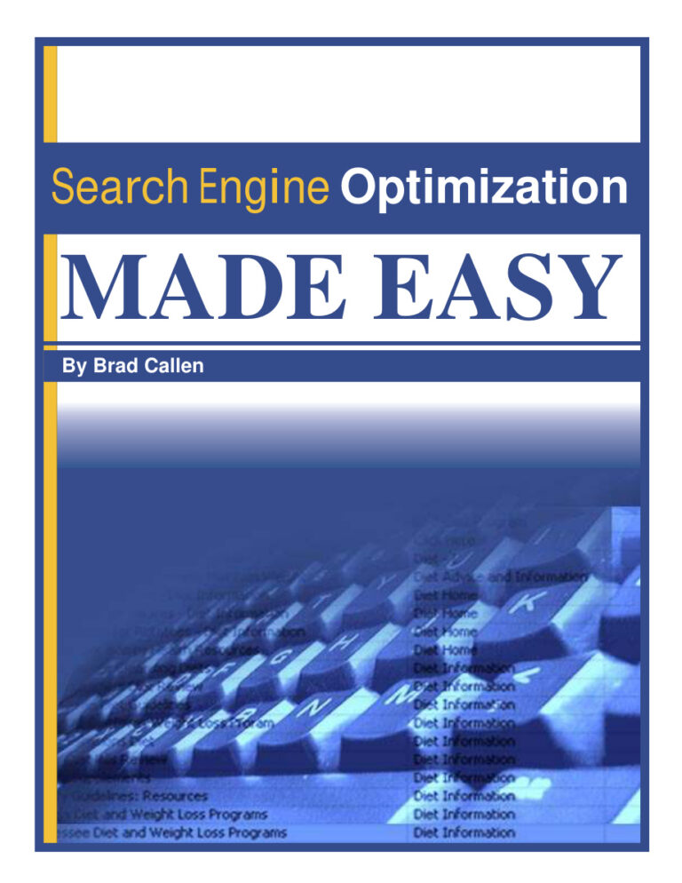 Search Engine Optimization Made Easy PDF Download – Unknown Author