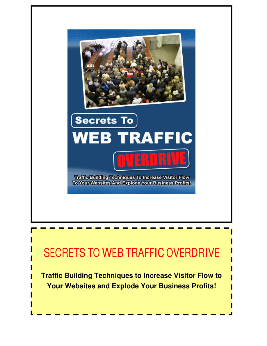 Secrets to Web Traffic Overdrive PDF Download