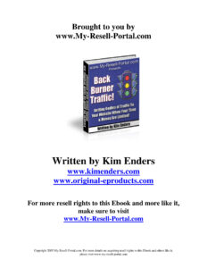 684ed15d40d1e getting loads of back burner traffic Kitap Kapağı